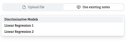 Quiz from notes showcase